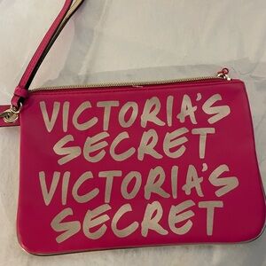 Victoria's Secret Bold Pink Wristlet